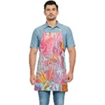 Marbling art Kitchen Apron