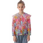 Marbling art Kids  Peter Pan Collar Blouse