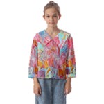 Marbling art Kids  Sailor Shirt