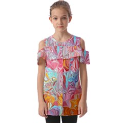 Fold Over Open Sleeve Top 