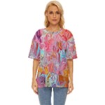 Marbling art Oversized Basic T-Shirt