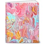 Marbling art 8  x 10  Hardcover Notebook