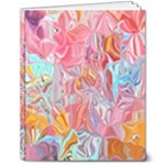 Marbling art 8  x 10  Softcover Notebook