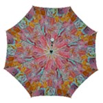 Marbling art Automatic Folding Umbrella with Case (Medium)