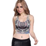 Pattern Nature Racer Back Crop Top