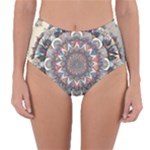 Pattern Nature Reversible High-Waist Bikini Bottoms