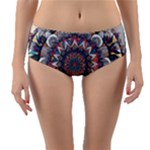 Pattern Nature Reversible Mid-Waist Bikini Bottoms