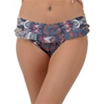 Pattern Nature Frill Bikini Bottoms