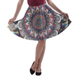 Pattern Nature A-line Skater Skirt