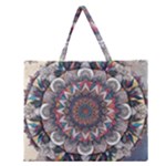 Pattern Nature Zipper Large Tote Bag