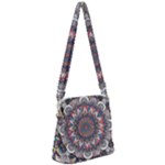 Pattern Nature Zipper Messenger Bag