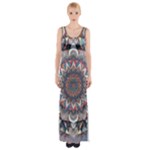 Pattern Nature Thigh Split Maxi Dress