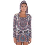 Pattern Nature Long Sleeve Hooded T-shirt