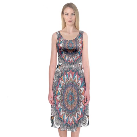 Pattern Nature Midi Sleeveless Dress from ArtsNow.com