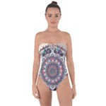 Pattern Nature Tie Back One Piece Swimsuit