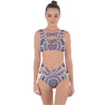 Pattern Nature Bandaged Up Bikini Set 