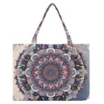 Pattern Nature Zipper Medium Tote Bag