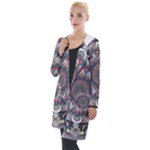 Pattern Nature Hooded Pocket Cardigan