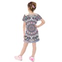 Kids  Short Sleeve Velvet Dress 