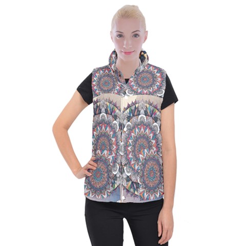 Pattern Nature Women s Button Up Vest from ArtsNow.com