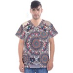 Pattern Nature Men s V-Neck Scrub Top