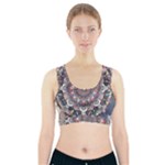 Pattern Nature Sports Bra With Pocket