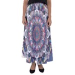 Pattern Nature Flared Maxi Skirt