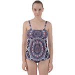 Pattern Nature Twist Front Tankini Set