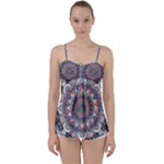 Pattern Nature Babydoll Tankini Top