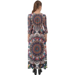 Button Up Boho Maxi Dress 