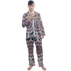 Men s Long Sleeve Satin Pajamas Set 