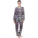 Pattern Nature Women s Long Sleeve Satin Pajamas Set	