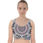 Pattern Nature Velvet Racer Back Crop Top