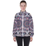 Pattern Nature Women s High Neck Windbreaker