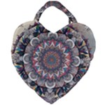 Pattern Nature Giant Heart Shaped Tote