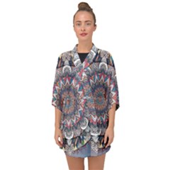 Half Sleeve Chiffon Kimono 