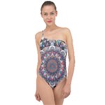 Pattern Nature Classic One Shoulder Swimsuit