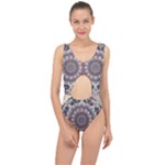 Pattern Nature Center Cut Out Swimsuit