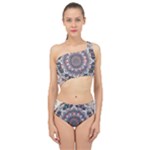 Pattern Nature Spliced Up Two Piece Swimsuit