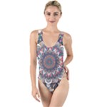 Pattern Nature High Leg Strappy Swimsuit