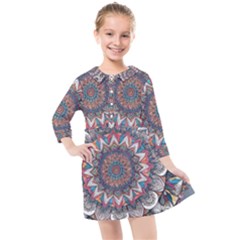 Kids  Quarter Sleeve Shirt Dress 