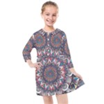 Pattern Nature Kids  Quarter Sleeve Shirt Dress