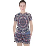 Pattern Nature Women s T-Shirt and Shorts Set