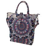 Pattern Nature Buckle Top Tote Bag