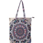 Pattern Nature Double Zip Up Tote Bag