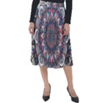 Pattern Nature Classic Velour Midi Skirt 