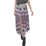 Pattern Nature Velour Split Maxi Skirt