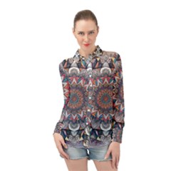 Long Sleeve Chiffon Shirt 