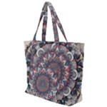 Pattern Nature Zip Up Canvas Bag