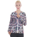 Pattern Nature Casual Zip Up Jacket